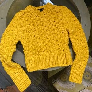 NWOT Lucky Brand Chunky Knit Yellow Sweater
